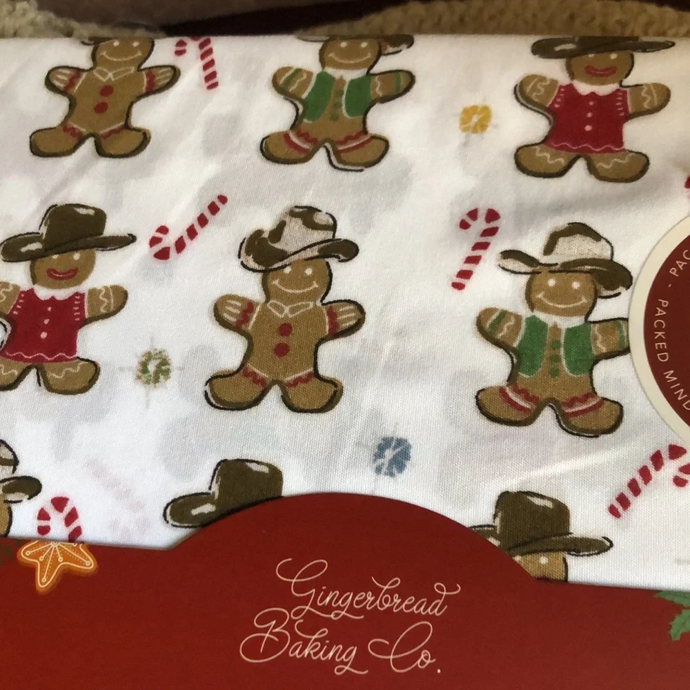 Cowboy Gingerbread Sheet Set - TWIN